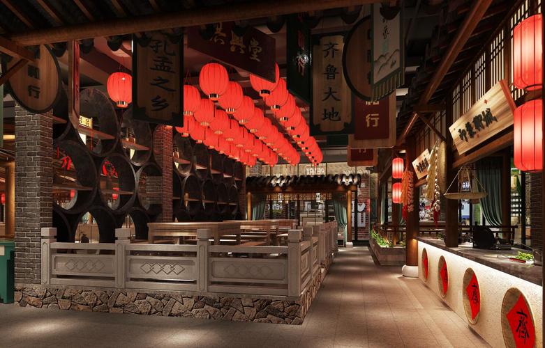 山东齐鲁印象餐饮装修设计案例赏析